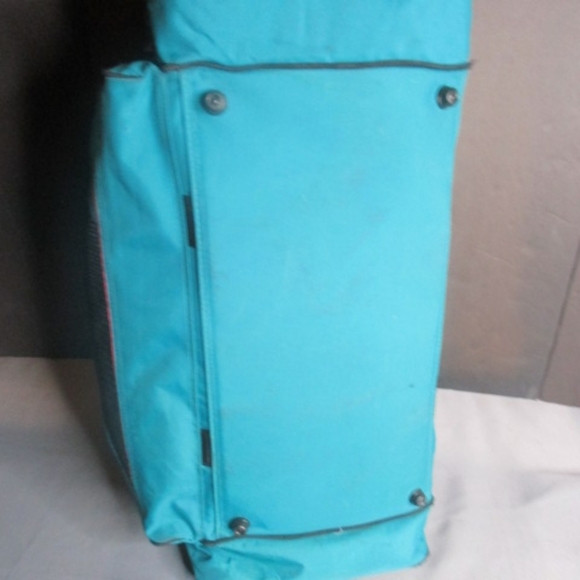 MacGregor Sport Duffle Bag Blue Purple Teal Travel Gym Bag VINTAGE - Picture 5 of 10
